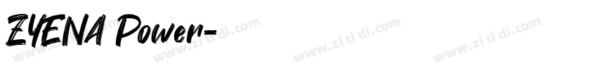 ZYENA Power字体转换